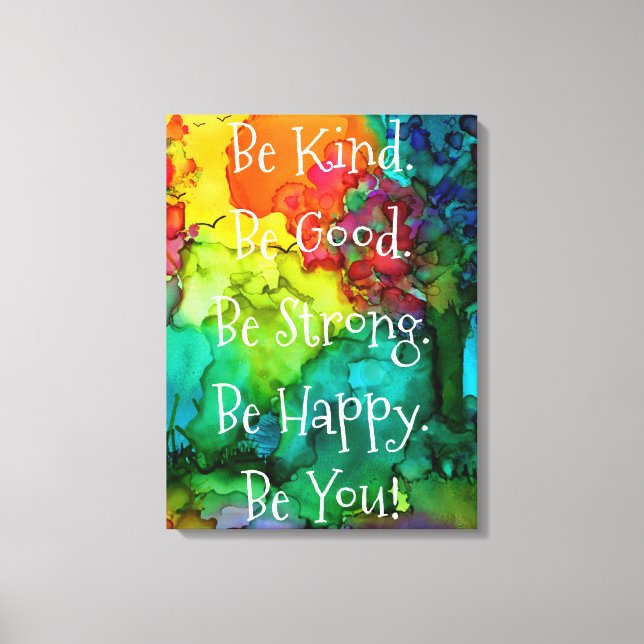 Toile Motivationnelle et Inspirationnelle de mots  (Recto)