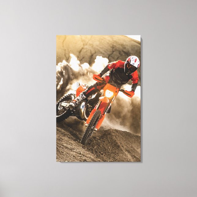 Toile Motocross Rider (Recto)