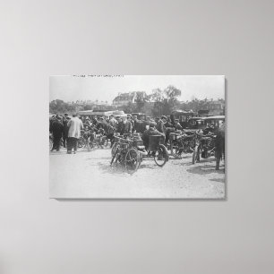 Toile Motos réquisitionnées, photographie de Paris