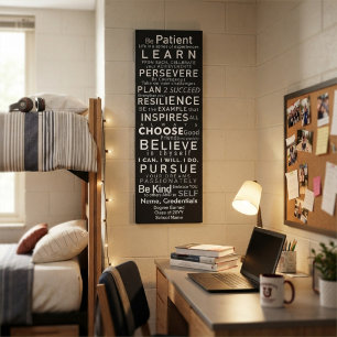 Toile Mots d'inspiration personnalisés pour les diplômés