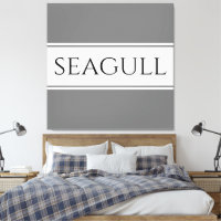 Mouette Bandes de course grises et blanches modern