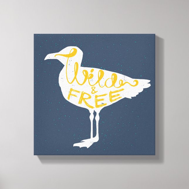 Toile Mouette | Sauvage Et Libre (Recto)