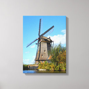 Toile Moulin à vent hollandais