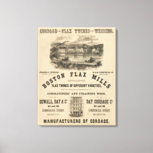 Toile Moulins de lin de Boston