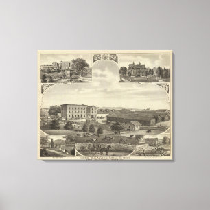 Toile Moulins et résidences au Kansas