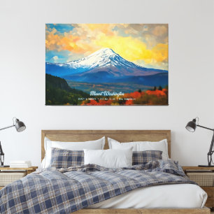 Toile Mount Washington New Hampshire Décoration Murale M