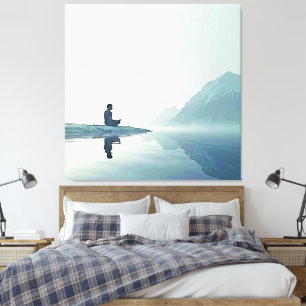 Toile Mountain Zen Conception pacifique de méditation