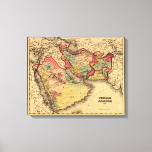Toile Moyen-Orient "Persia Arabia"Carte panoramique