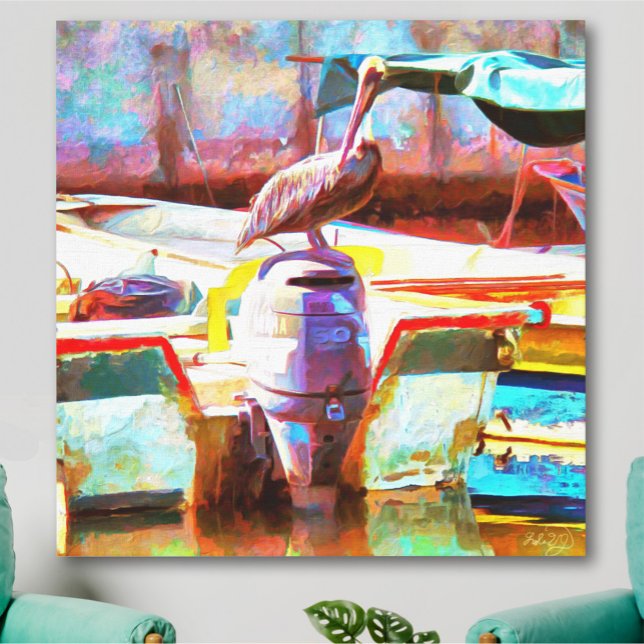 Toile Muelle Los Peines Pélican 0463 Art (Créateur téléchargé)