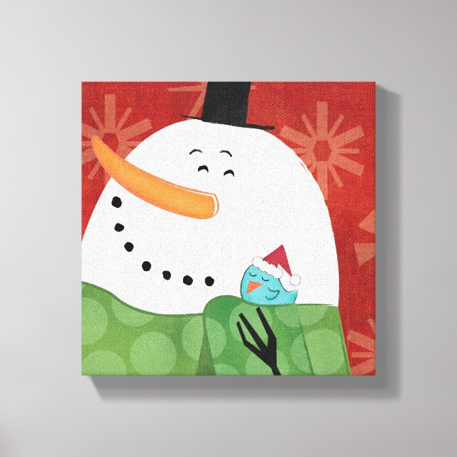 Toile Mug de Noël bleu avec cacao foncé (Recto)