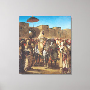 Toile Muley Abd-AR-Rhaman, le sultan du Maroc