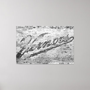 Toile Mur de briques 1999 d'Ann Arbor Michigan Vernors