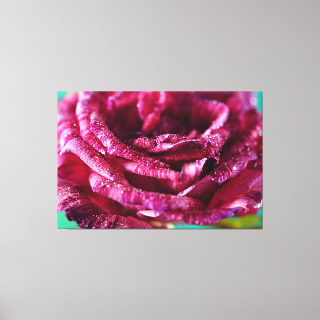 Toile Mur de luxe Art Rose Pétales Floral Nature (Recto)