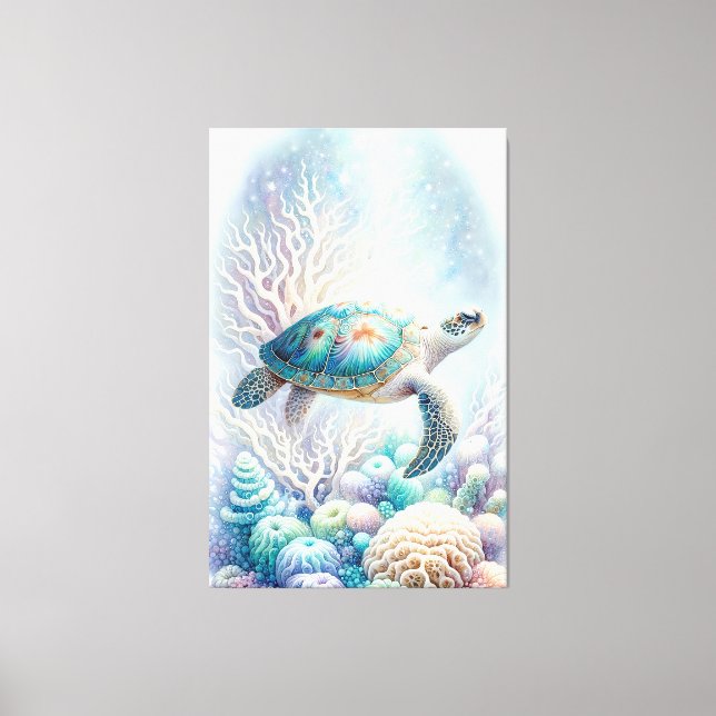 Toile Mur de tortue de mer paisible (Recto)