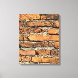 Toile Mur en briques antique