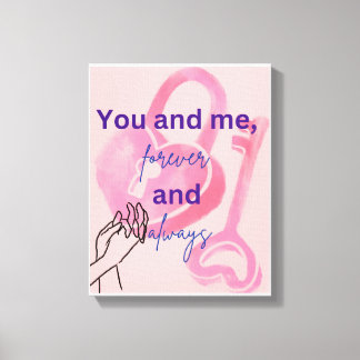 Toile Mur romantique pour les couples - Décor parfait