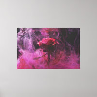 Toile murale Rose fumée