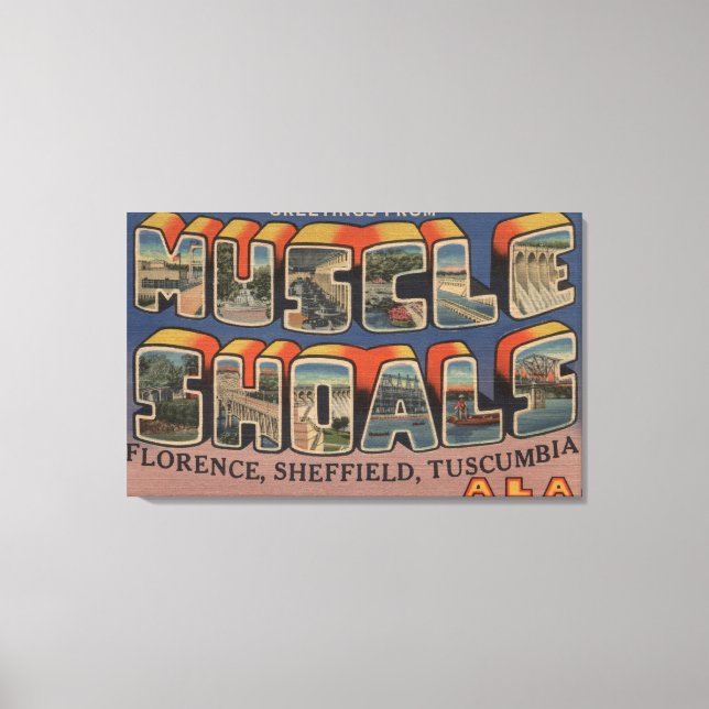 Toile Muscle Shoes, Alabama - Grandes Scènes de Lettre (Recto)