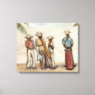 Toile Musiciens haïtiens de rue