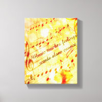 Musique KRW Touches Sentiments Parchemin Canvas Ar