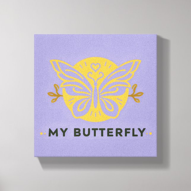 Toile My Butterfly Canvas Wall Art (Recto)