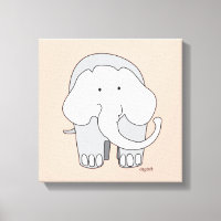 My Elephant Custom 12x12 Canvas Art