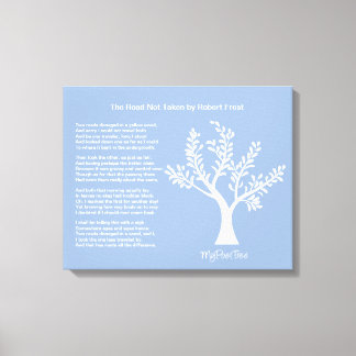 Toile MyPoetTree, La route non prise,