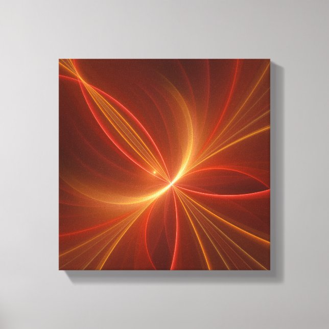 Toile Mystique Abstrait Fractal Art Moderne Couleurs cha (Recto)