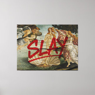 Toile Naissance de Vénus × SLAY – Édition Red Marker