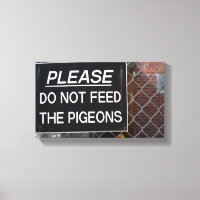 N'alimentez pas les pigeons de New York Photograph