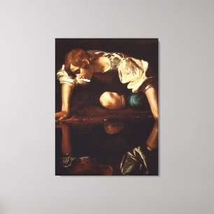 Toile Narcisse par Michelangelo Merisi da Caravaggio