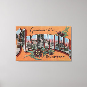 Toile Nashville, Tennessee - grandes scènes de lettre