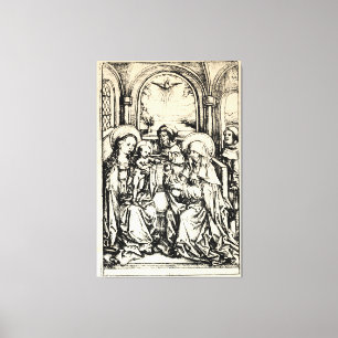 Toile Nativité de Noël Vierge et Enfant Vierge Marie