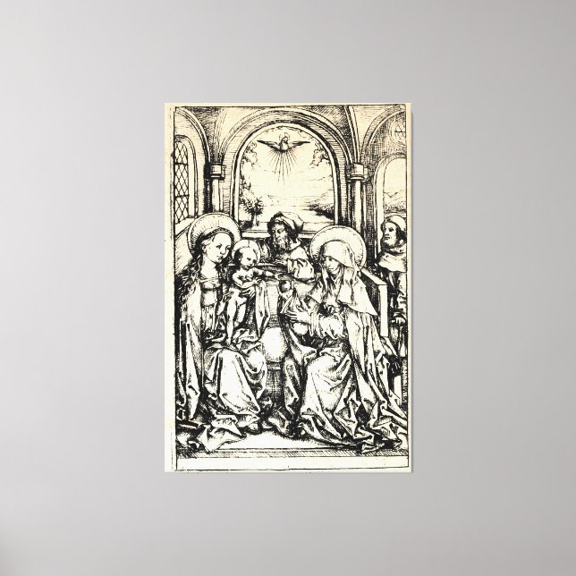 Toile Nativité de Noël Vierge et Enfant Vierge Marie (Recto)