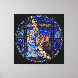 Toile Nativité du style Verre Trait