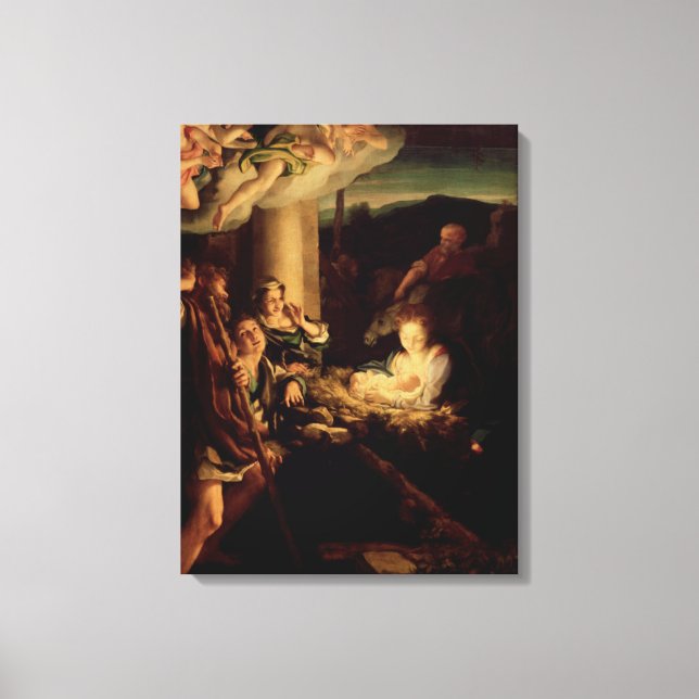 Toile Nativity - Holy Night - Correggio (Recto)