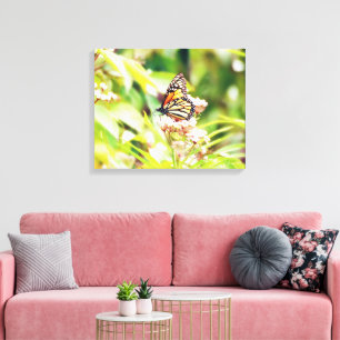 Toile Nature Époustouflante & Art de Papillon en Panneau