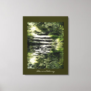 Toile Nature Lover Trees Forest Stone Trails Art Print