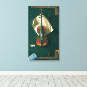 Toile Nature morte à la vieille guitare de William Micha