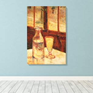 Toile Nature morte avec de l'absinthe de Vincent van Gog