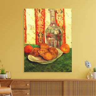 Toile Nature morte carafe et citrons par Vincent van Gog