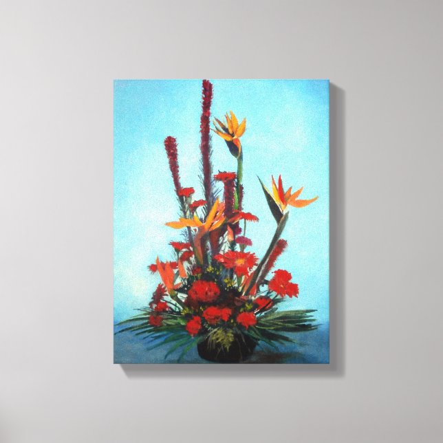 Toile Nature morte de fleurs/Still life of flowers (Recto)
