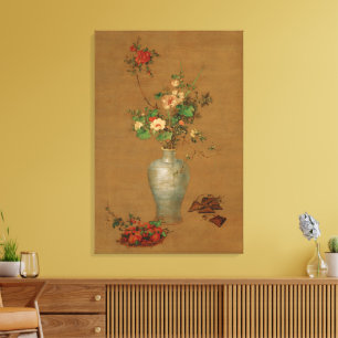 Toile Nature morte florale impériale chinoise par Castig