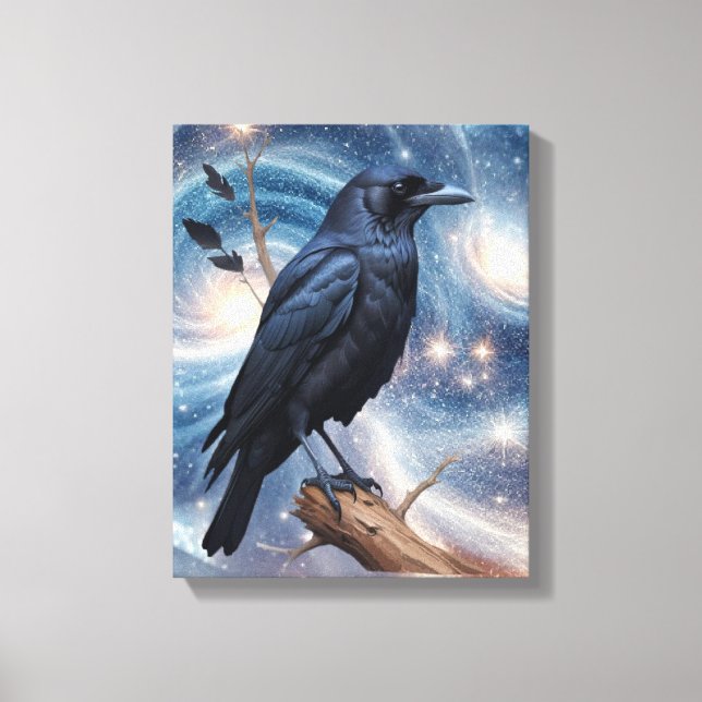 Toile Nature sauvage Crow-Raven Canvas Mur Art (Recto)