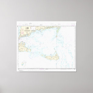 Toile Nautique du son et des approches de nantucket 1323