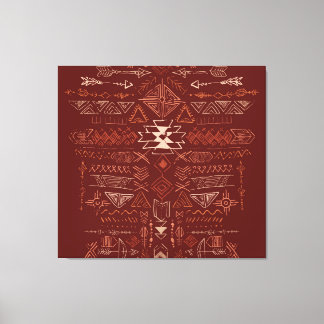 Toile Navajo Aztec : Ethnic Doodle Motif.