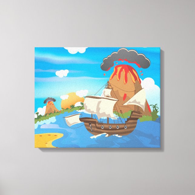 Toile Navire Pirate (Recto)
