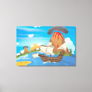 Toile Navire Pirate