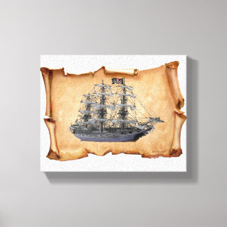 Toile Navire Pirate Déployé