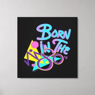 Toile Né dans les années 80, Cool moderne Art Canvas Imp
